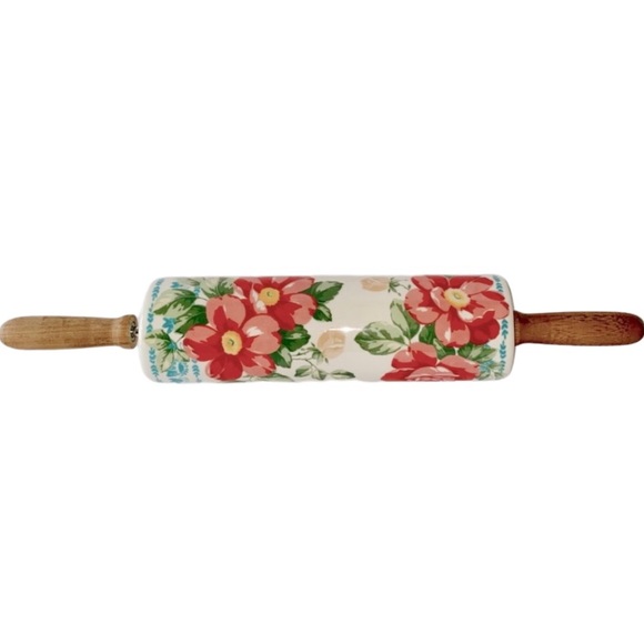 Rare - The Pioneer Woman Vintage Floral Rolling Pin -Discount Shipping - Picture 3 of 9